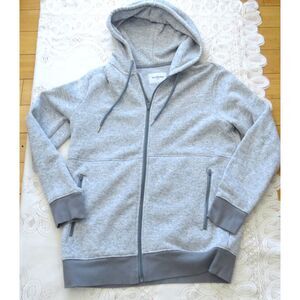 Goodfellow & Co Men's Full Zip Hooded Sweatshirt Heather Gray  M EUC